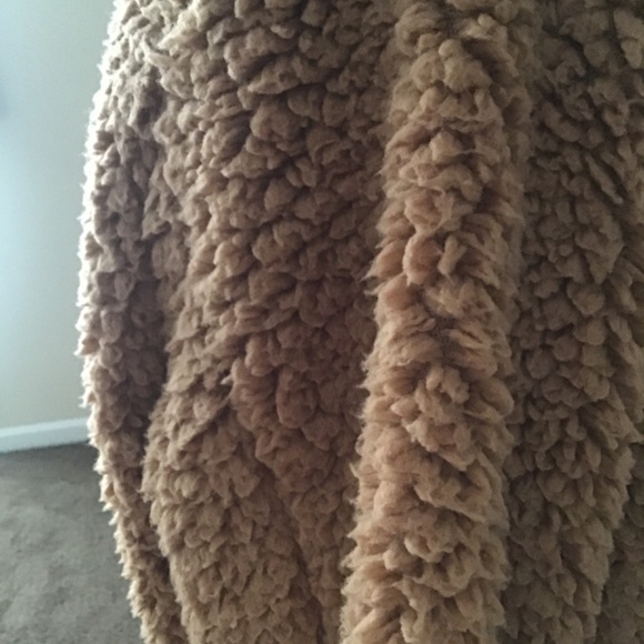 Gorgeous caramel teddy midi coat,oversized slouch fit - Picture 8 of 10